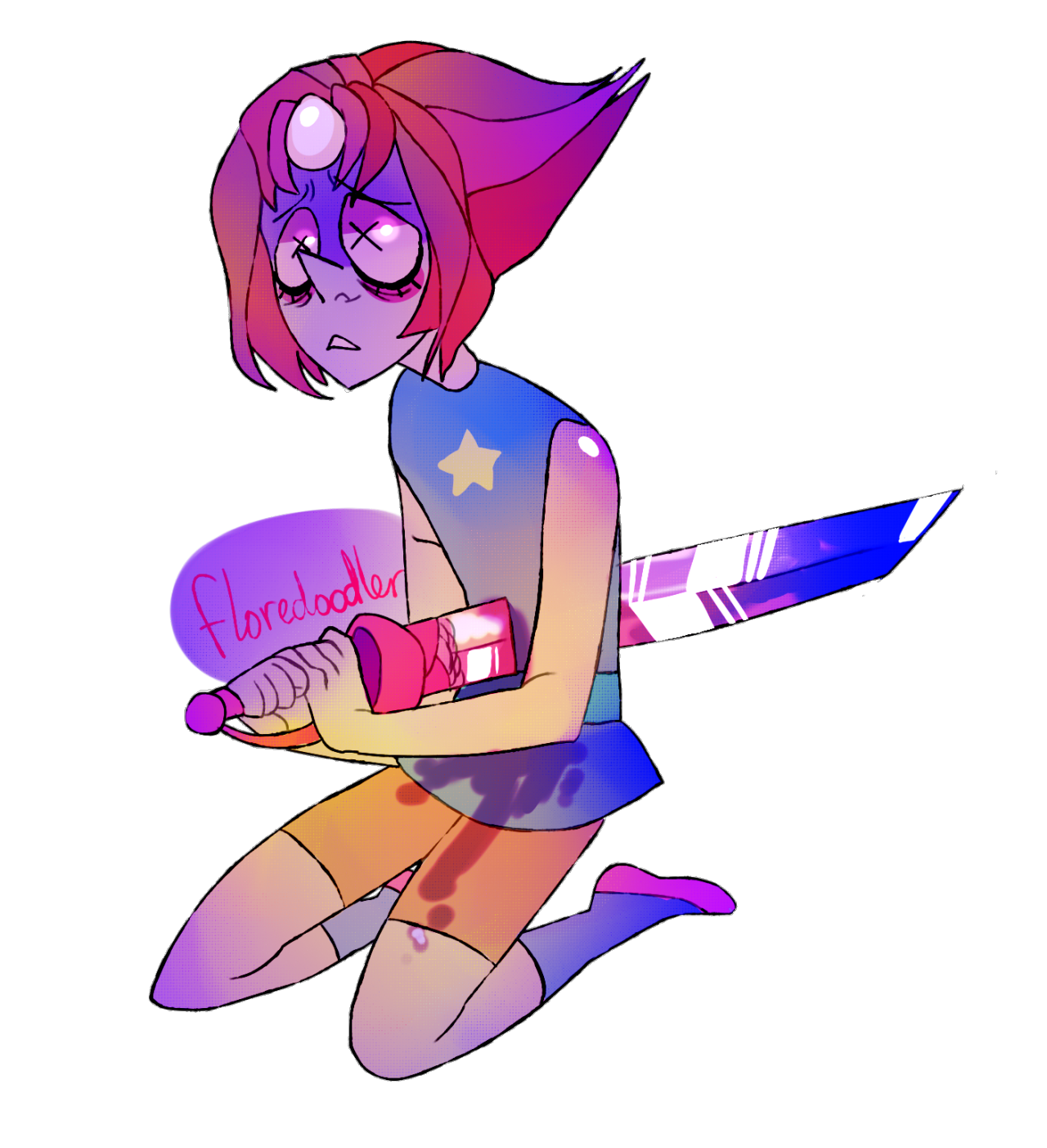 floredoodler:  oh, Rose,.. speedpaint #blood #self harm 