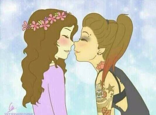 the-inspired-lesbian:  Love &amp; Lesbians ♡