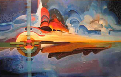 Impressionistic Spaceship 3 (Illustrator John Berkey)