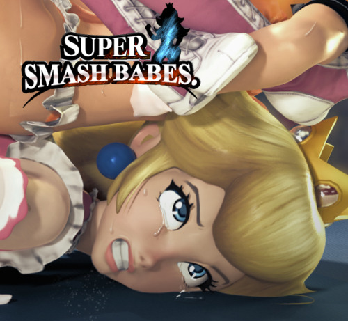 crisisbeat: “Please!! Daisy your’e gonna break me!!” “Shut up Princess, you are such a crybaby” This time I`m uploading a little commision I did of a couple of the characters I have finished from SUPER SMASH BABES!   Poor Peach, I`m not sure