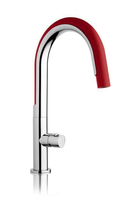 Funky Flexible Faucet Add a touch of color and flexible fun to you kitchen space with the COOK tap! 