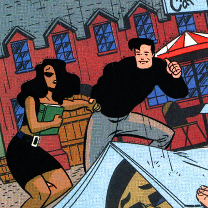 If I’d told you, we wouldn’t have Paris.Bruce and Talia in Paris; Batman Adventures #13