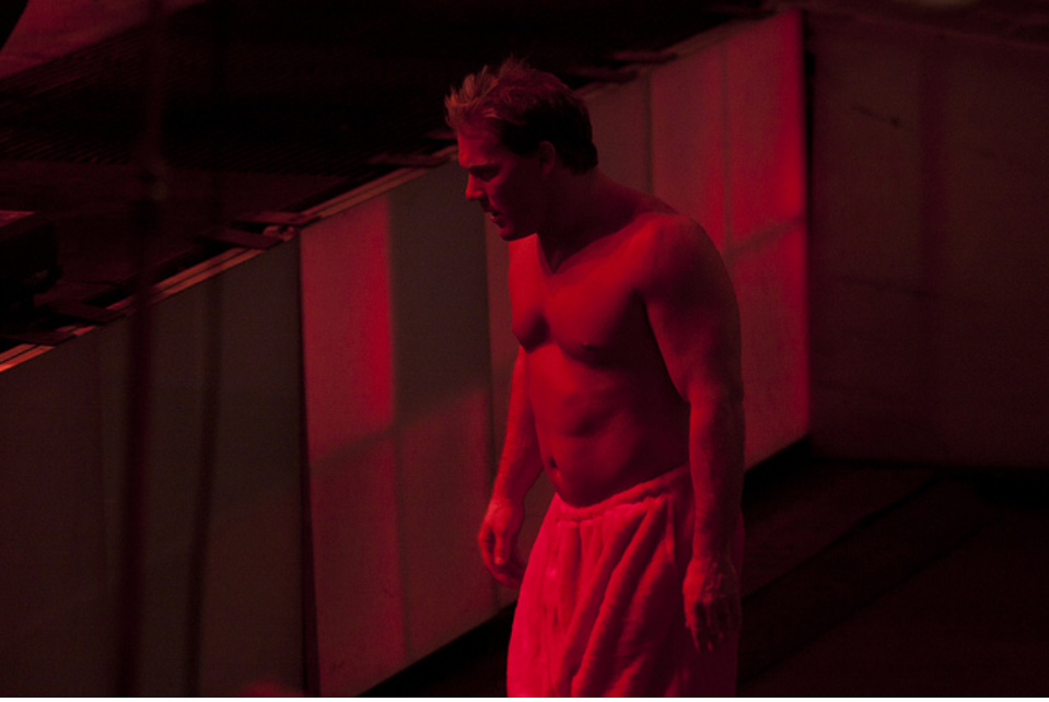 rwfan11:  Chris Jericho …. I’m not sure what he is wearing (looks like a towel