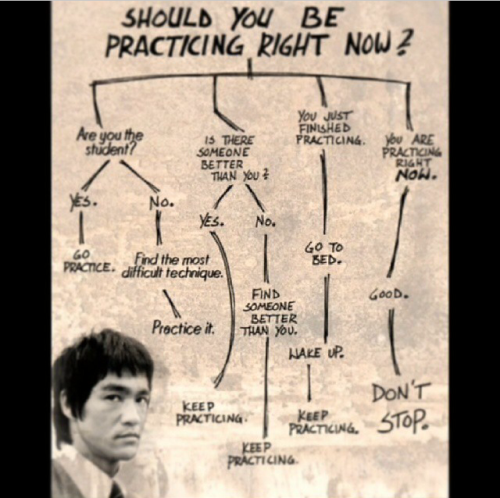 classicalchinastyle: Never Stop Practicing—Bruce Lee. Tai Chi Uniforms on http://www.icnbuys.com/—products with high quality, high-tech and multiple variety 