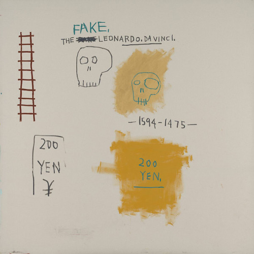 imlookingfornobody: Jean-Michel Basquiat - Untitled (Fake), 1983