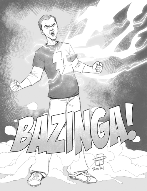 ferdisanerd:BAZINGA! by CallMePoEvery now and then I draw a commission image I have to share right a