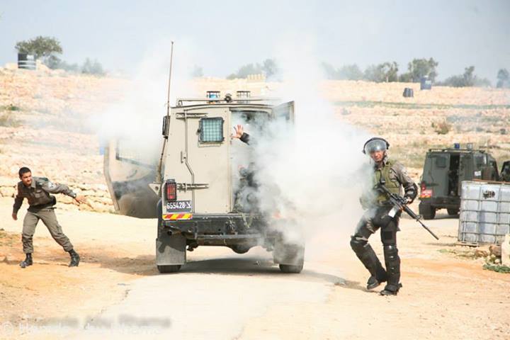 in-the-midst-of-winter:  IDF cowards accidentally tear-gas themselves before their