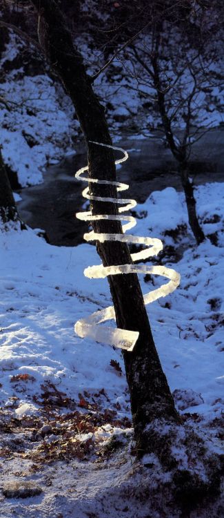 Andy Goldsworthy (British, b. 1956, Cheshire, England, based Penpont, Scotland) - Some of his Ice an