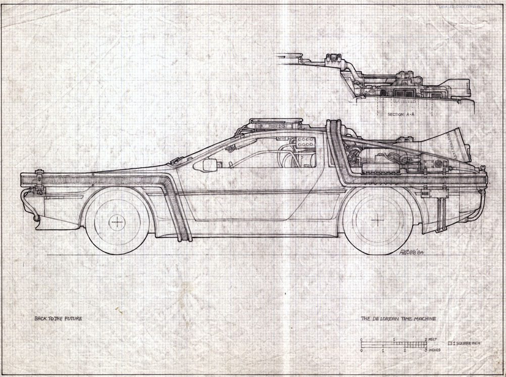 rocketumbl: BTTF  De Lorean Ron Cobb 