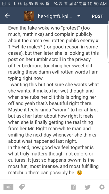 her-rightful-place: He’s right. Excuse me while l lick my pussy cream off my fingers.