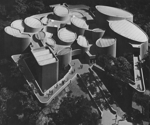 fuckyeahbrutalism: World of Darkness, Exhibition Building for Nocturnal Animals, Bronx Zoo, New York