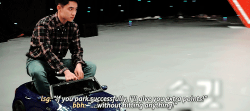 exo-stentialism:Driving genius D.O. earning extra points for Team B! // I’ll Show You EXO: EXO’s Arc