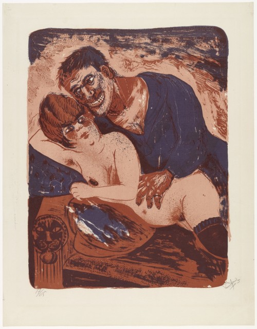 Sailor and Girl (Matrose und Mädchen), Otto Dix, 1923, MoMA: Drawings and PrintsThe Associates 