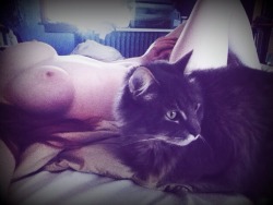 ohjezebel:  Snuggle buddy   Nice pussy