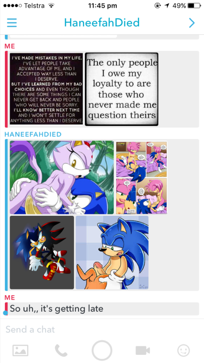 buzzfeeeds:vealot:callout post for @buzzfeeds :- googled sonic porn in the library- sent it to mei s