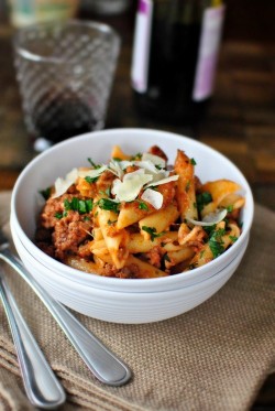 in-my-mouth:  Baked Mostaccioli  