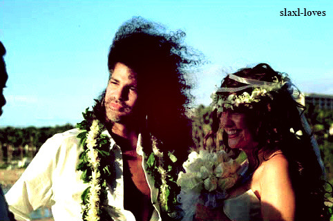 Exactly 14 years ago, Slash married for the second time with Perla ...