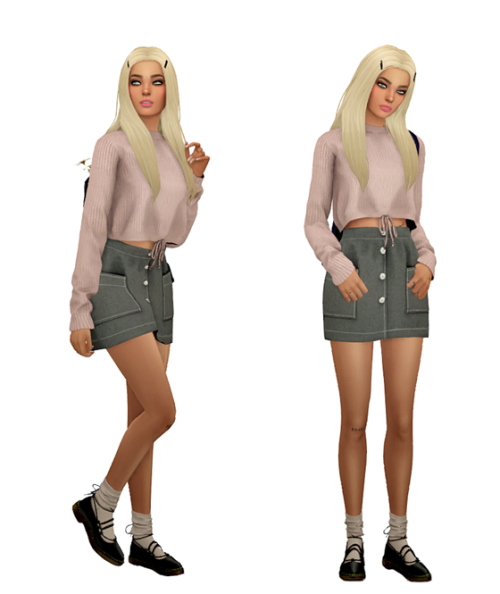 TS4 Sweater Weather Lookbook #2Skin / Face / Hair / Eyebrows / Eyes / Nosemask Clothing - TopSweater