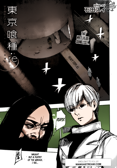 Tokyo Ghoul:RE Chapter 65 Shachi vs Arima Coloured sorta