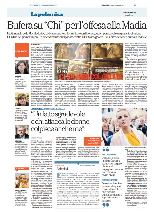La Repubblica 06 Novembre 2014