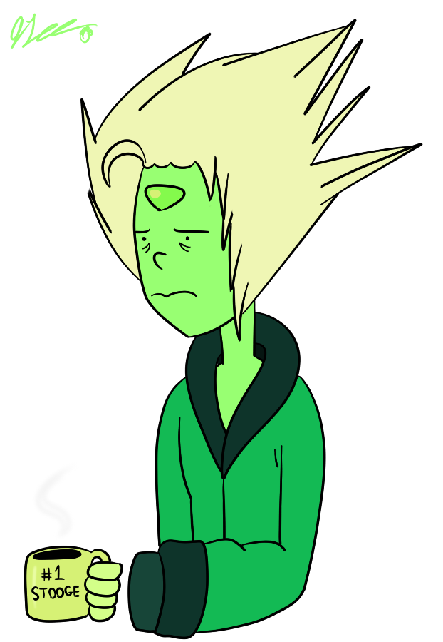 Peridot needs her coffee and her gwasses.