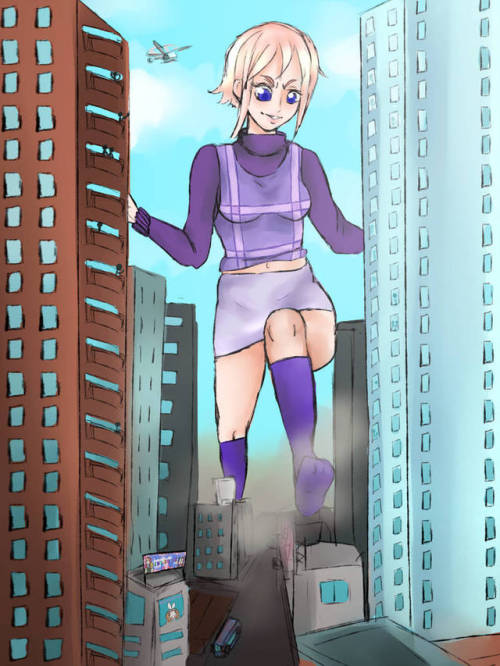 dochampsgts - Giantess Urotsuki - City Rampage by dochamps