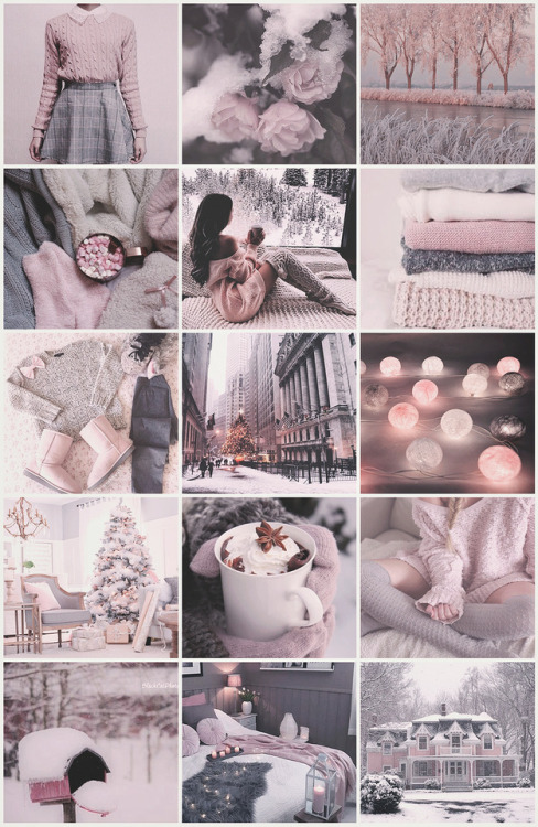 aestheticschaos - Pink/Gray Winter aesthetic