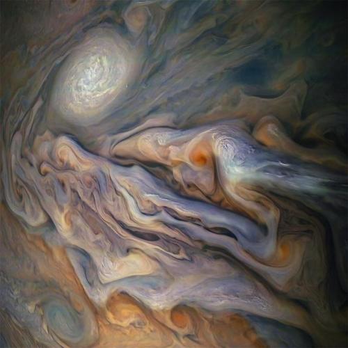 Did you know&hellip;all those beautiful whirling clouds and storms you see on Jupiter are only a