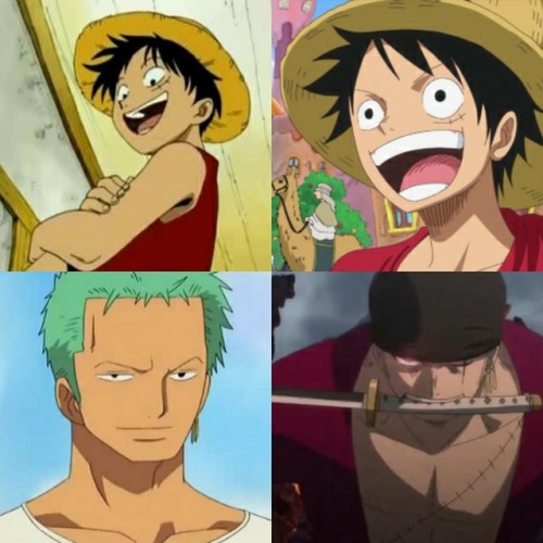 noitammina: straw hats then/now, plus vivi!