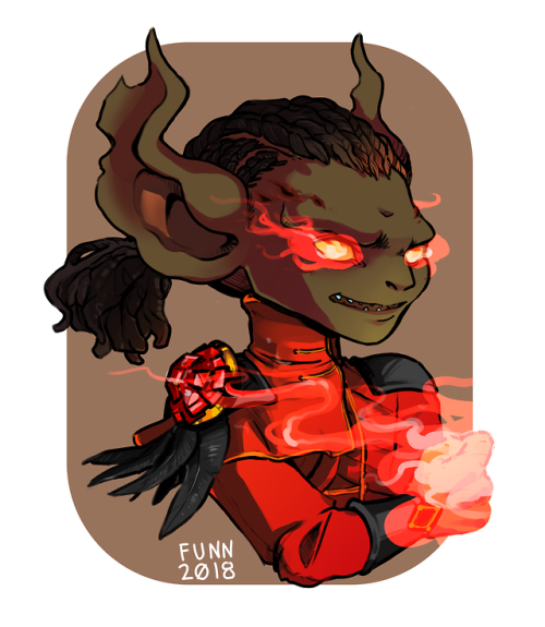 a birthday present for my boyfriend!!!! it’s his GW2 character 8) @ravenbohique