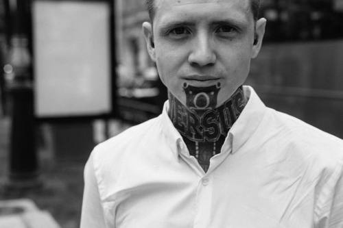 by @dmitrystelmah #tattoo #рубашечник #versus #face #blackandwhitephoto #bw #spb #piter #street #sai