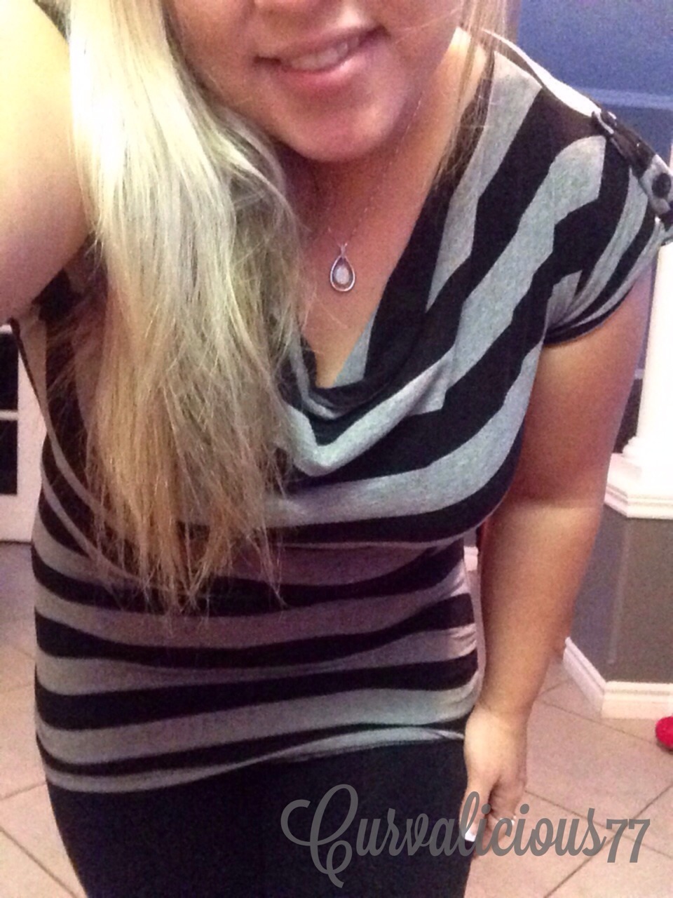 curvalicious77:  Who says curvy women can’t or shouldn’t wear stripes?? I do,