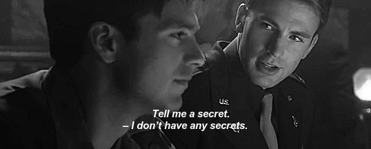 rumlowswinter:(Steve:) Tell me a secret.          – (Bucky:) What kind of secret?     – Any kind.(Th