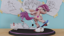 v747:   I loose my VFX and background artists so i tried to make smoke and background by myself.   Original art by NCMares —- Turnable Scene blend file  Holy&hellip;..x’cuse me&hellip;.SHIT&hellip;..