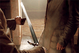 fy-gameofthrones:  It was reforged from Ned Stark’s sword. You’ll use it to defend Ned Stark’s daugh