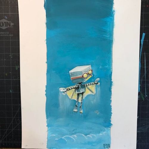 mattqspangler:
““Sky’s the limit, or is it?”
You shoot up high, do you dare go higher? Oh yes, you will!
#robot #friday #illustration #painted #painting #robotart #robotsbymattqspangler #robotsbymattspangler #mattspangler #paintings #celvinyl...