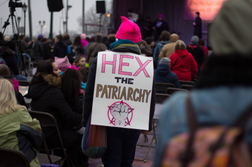 January 2017 | Women’s March in Philadelphia, PA.signs seen throughout the crowd during the cl