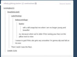 itsstuckyinmyhead:  Tumblr Being Smooth 