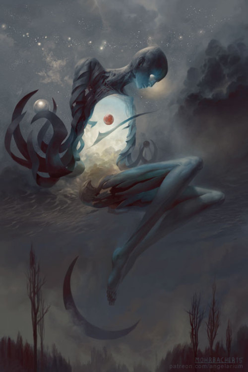 missus-ruin:conceptcookie:Peter Mohrbacher is a wonderful illustrator that we have interviewed in the past,  and just launched his kickstarter for his Angelarium book. It’s a gorgeous collection of works and you should back it if you’re interested!
