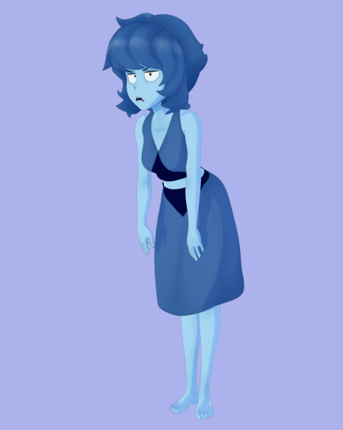 skuddpup: My Lapis model is done! I’m definitely thinking of letting some tentacles ravage her <3  @slbtumblng ;3