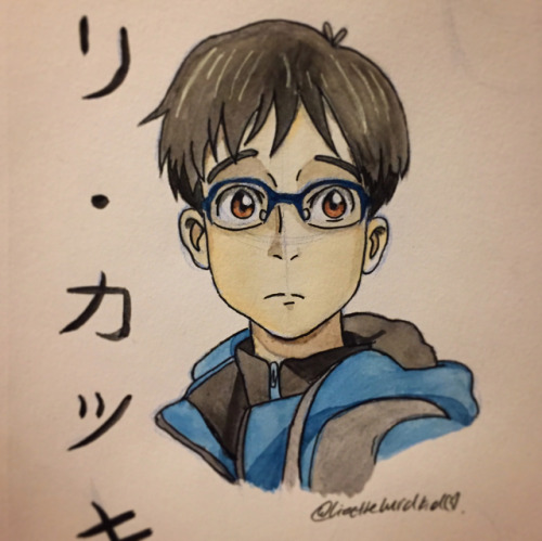 Waiting for season 2❄️  #yurionice #yurikatsuki #drawing #watercolor #like4like #yurioniceart #vikto