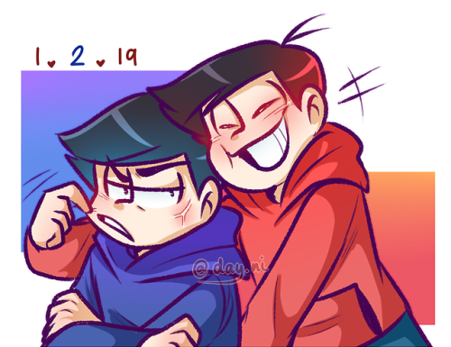 day-nimatsu: ya’ll have no idea how long i waited for this day to come. finally the choukei i 