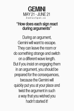 zodiacspot:  See here how your sign reacts during arguments   I&rsquo;d like to say no. But.  . .  I&rsquo;m a bit too pig headed.