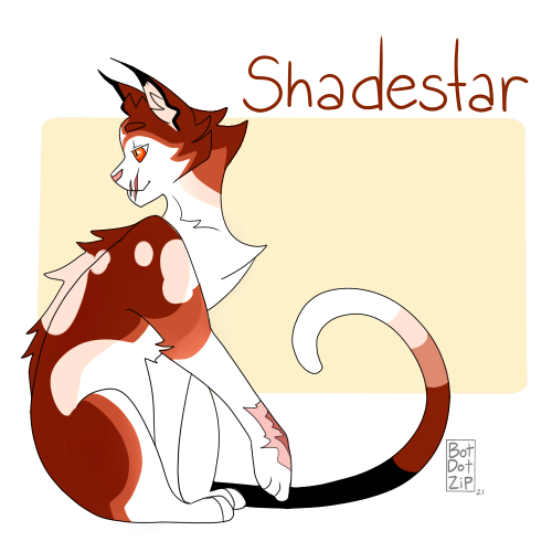 Shadestar for my story @scorched-echoes!Edit: Changed his design completely lol