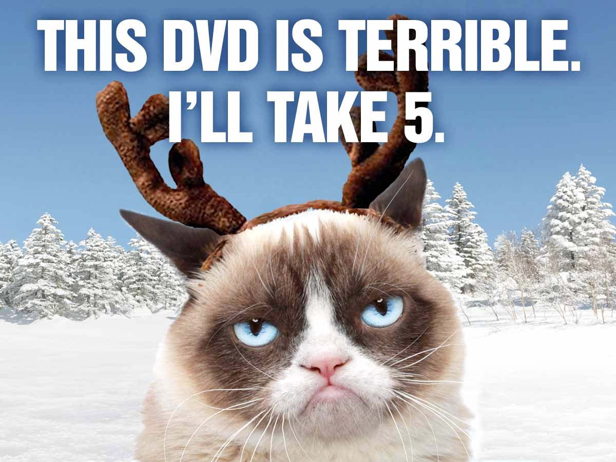 Grumpy Cat's Worst Christmas Ever is out NOW on DVD at Best Buy, Target, Wal Mart, and wherever terrible movies are sold!
 
...