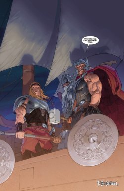 daily-superheroes:  Aaron and Ribic’s Thor: