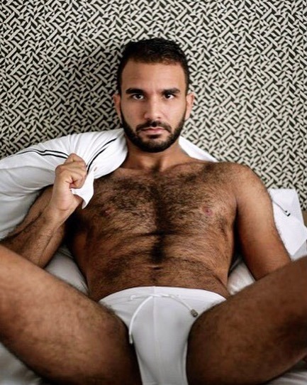 kikodionisio:Juan @juan.voyage @kikodionisio_photography #throwback #hairy #beard #bed #pillowtalk .