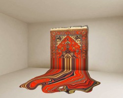 fuckyeahneedlework:  f-l-e-u-r-d-e-l-y-s:   faig ahmed’s Embroidered Art   When you think of traditional carpets from Azerbaijan, the thought of contemporary art does not quickly spring to mind… but these beautiful, and modern works will change