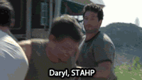 nonormy-nolife:rhyara:Basically the setup of  Daryl’s social interactions in Season 1.Rick is the be