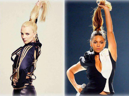 ivan6891:  badbitchney:  triptoyourheart-britney:  french:  thotology:  britneyspearslovers:  Britney did it first.  But Beyonce actually has talent and can sell more than 5 albums  *Its not about who did it first, kids. Its about who did it better. And